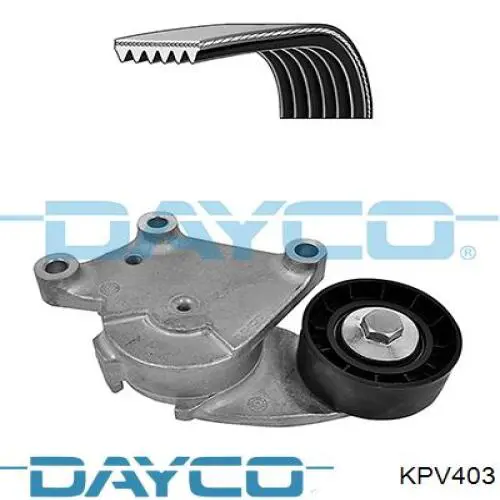 KPV403 Dayco Ремінь приводний, агрегатів, комплект