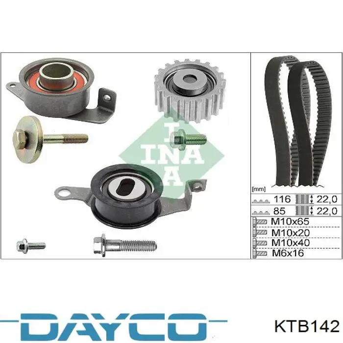 Купити KTB142 Dayco ГРМ ремень