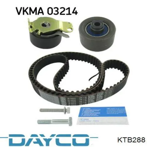 Комплект ГРМ Dayco KTB288 ціна, від 70.16 USD