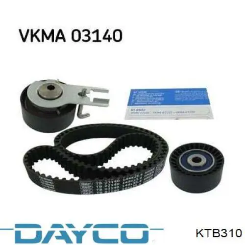 Комплект ГРМ Dayco KTB310 ціна, від 58.34 USD
