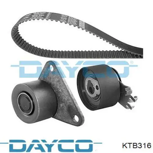 KTB316 Dayco Ремінь ГРМ, комплект