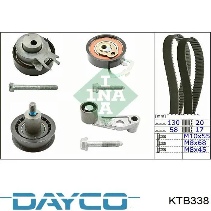 Купити KTB338 Dayco ГРМ ремень