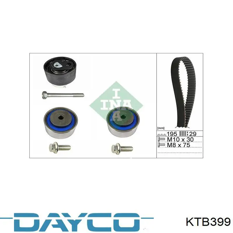 Комплект ГРМ KTB399 Dayco