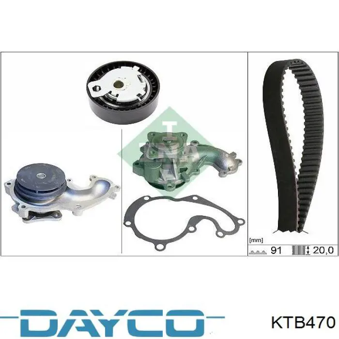 Комплект ГРМ KTB470 Dayco