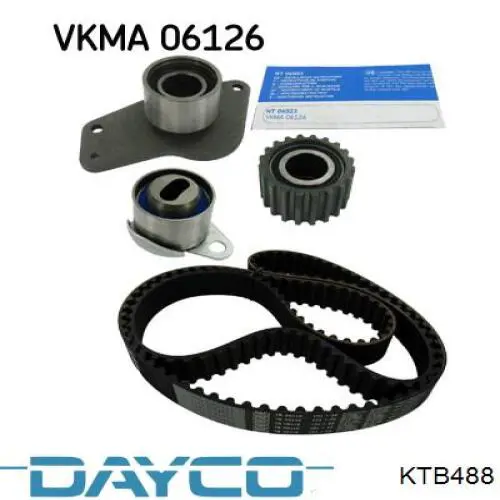 Комплект ГРМ Dayco KTB488 ціна, від 87.23 USD