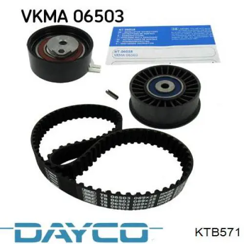 Комплект ГРМ Dayco KTB571 ціна, від 76.51 USD
