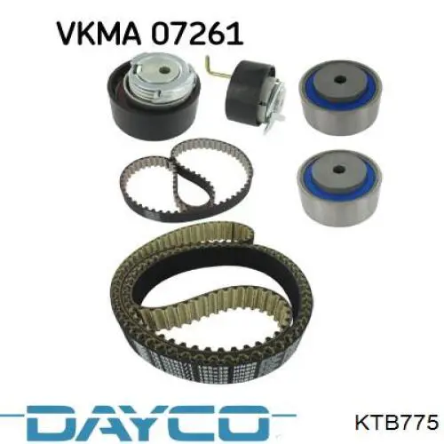 KTB775 Dayco Ремінь ГРМ, комплект