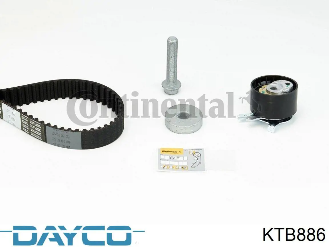 Комплект ГРМ Dayco KTB886 ціна, від 71.48 USD
