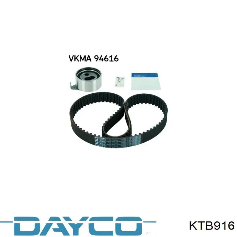 KTB916 Dayco Ремінь ГРМ, комплект