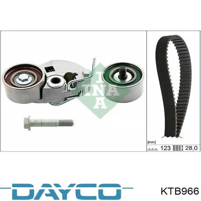 Комплект ГРМ Dayco KTB966 ціна, від 107.57 USD