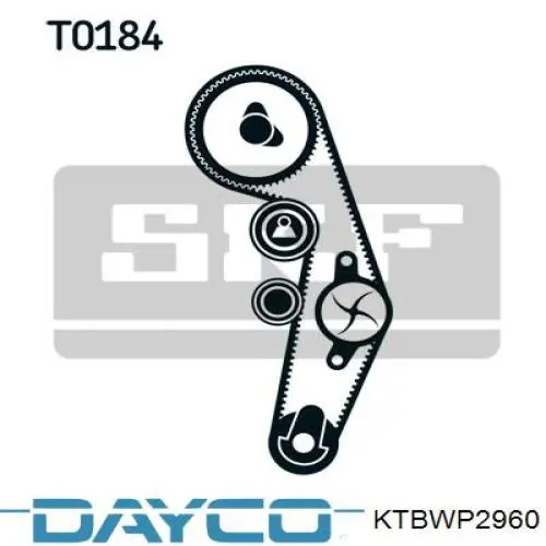 Купити KTBWP2960 Dayco ГРМ ремень