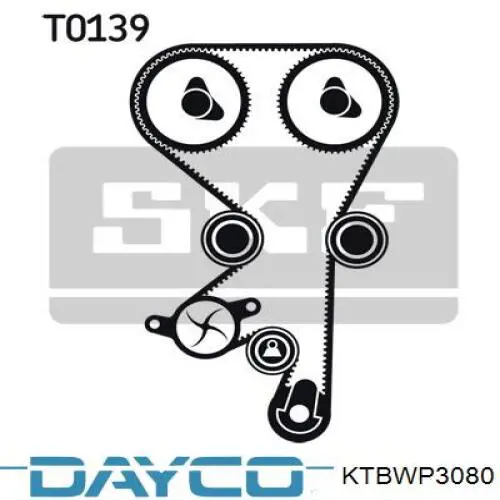 Купити KTBWP3080 Dayco ГРМ ремень