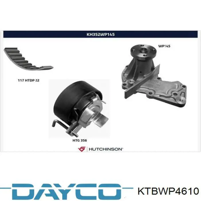 Купити KTBWP4610 Dayco ГРМ ремень