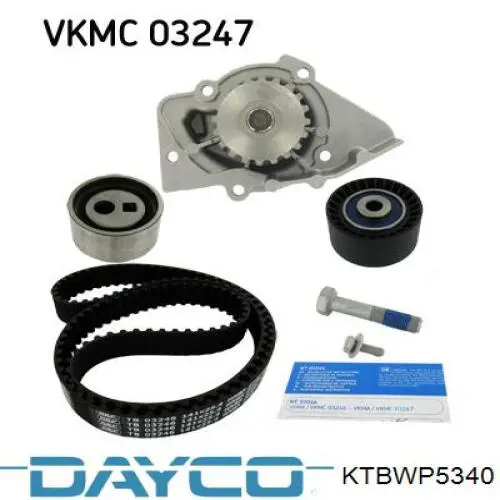 Ремкомплект ГРМ Dayco KTBWP5340