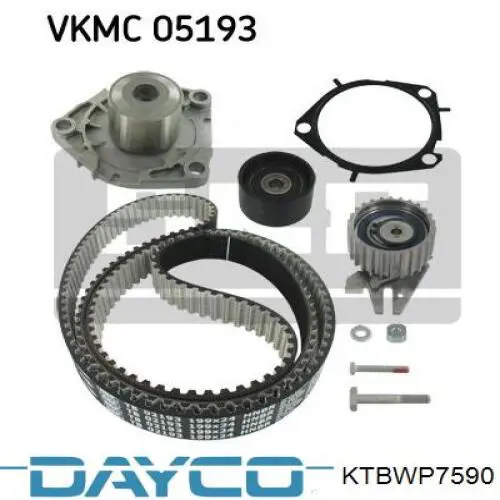 Купити KTBWP7590 Dayco ГРМ ремень