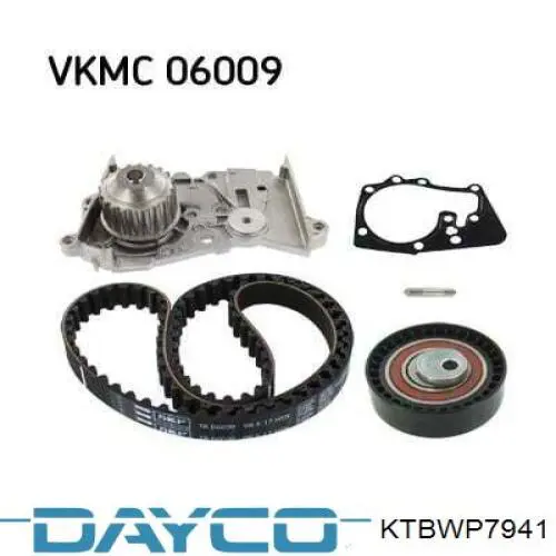 KTBWP7941 Dayco Ремінь ГРМ, комплект