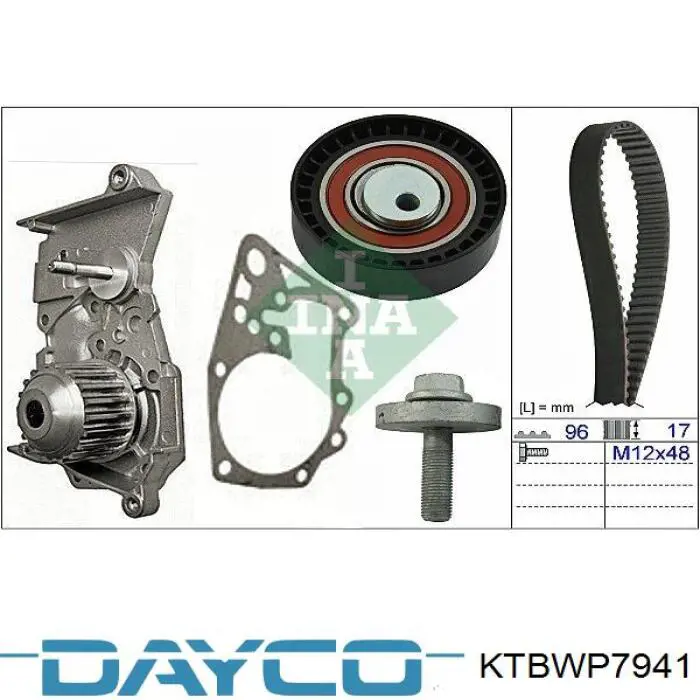 Купити KTBWP7941 Dayco ГРМ ремень