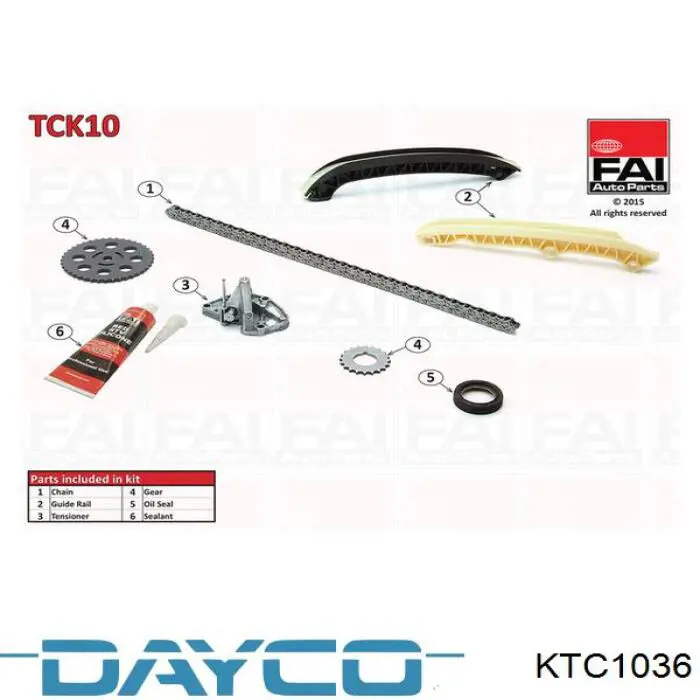 Купити KTC1036 Dayco Комплект ланцюга ГРМ