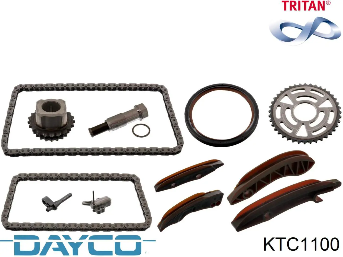 Ланцюг ГРМ, комплект Dayco KTC1100 ціна, від 192.40 USD