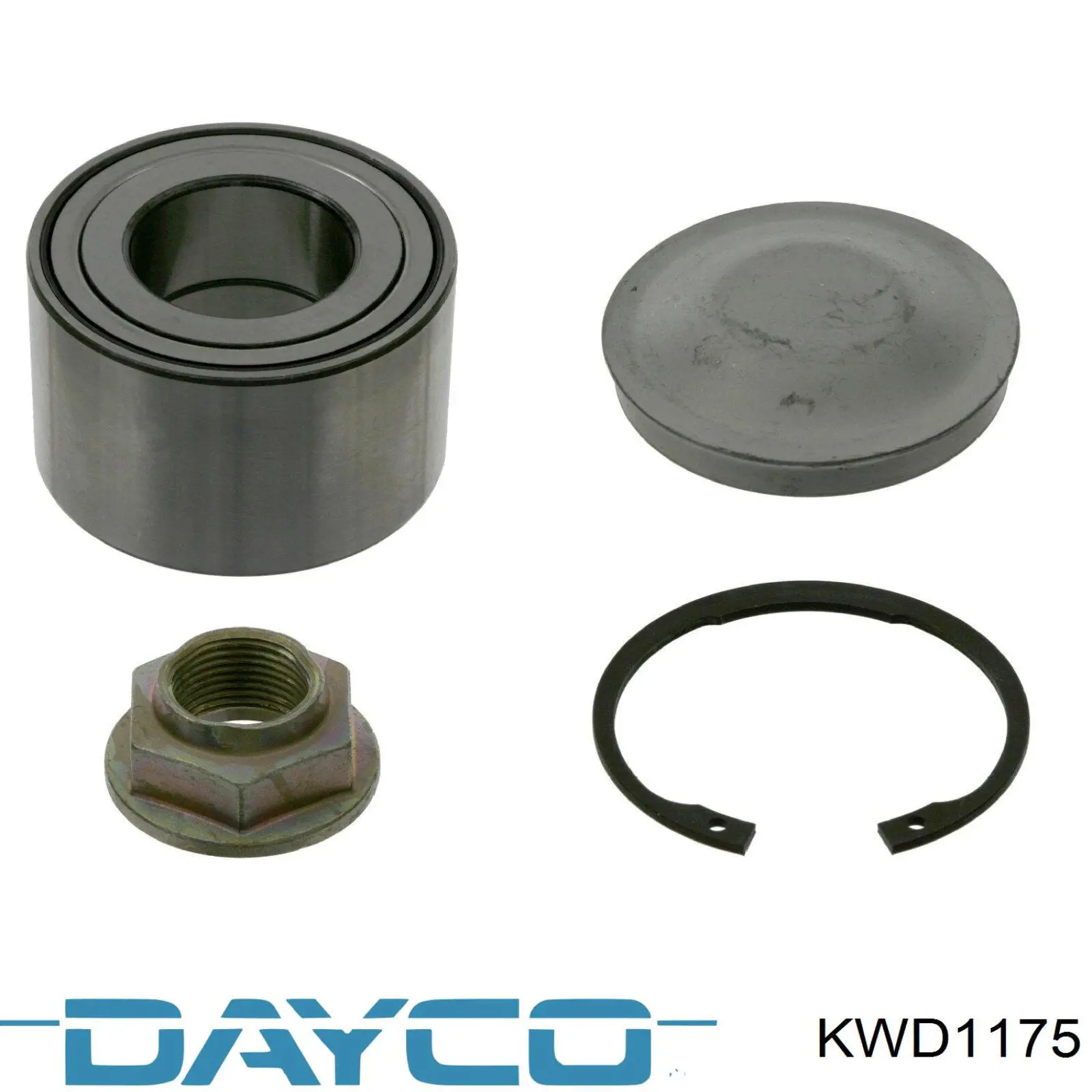 Підшипник маточини задньої KWD1175 Dayco