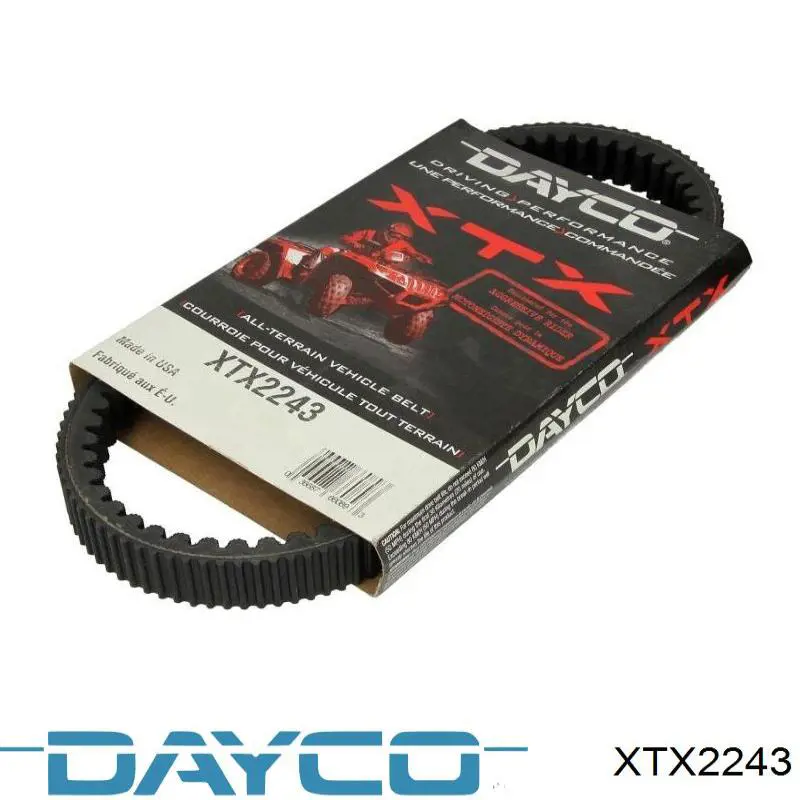 Ремінь варіатора Dayco XTX2243 ціна, від 56.57 USD