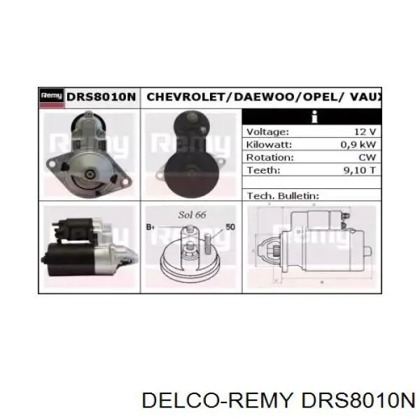 DRS8010N Delco Remy стартер