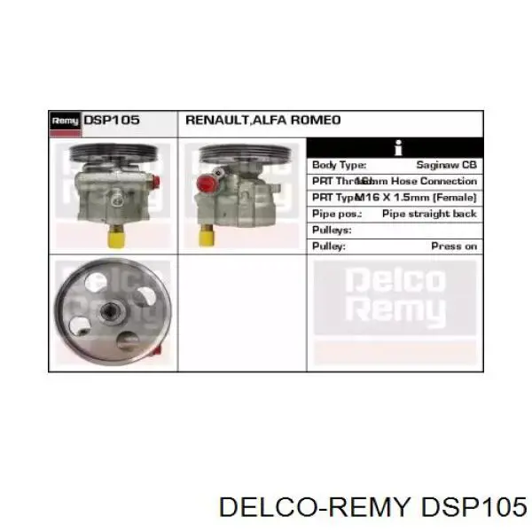 7700840805 Renault (RVI) Насос гідропідсилювача