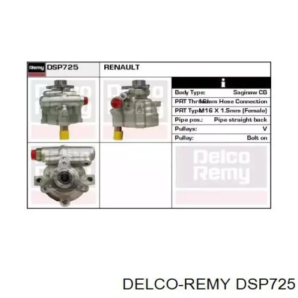 Купити DSP725 Delco Remy Насос гідравліки