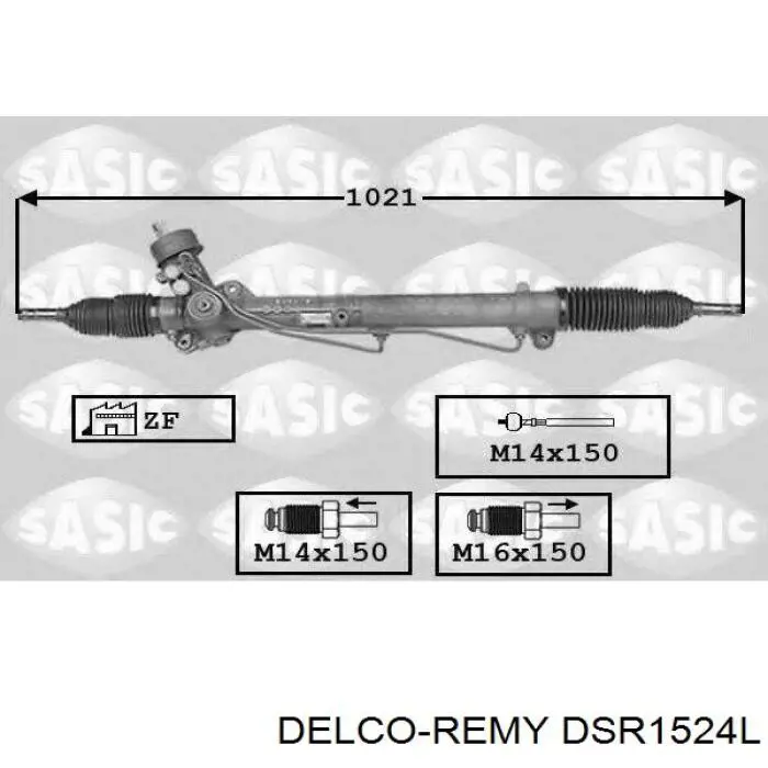 DSR1524L Delco Remy рейка рульова