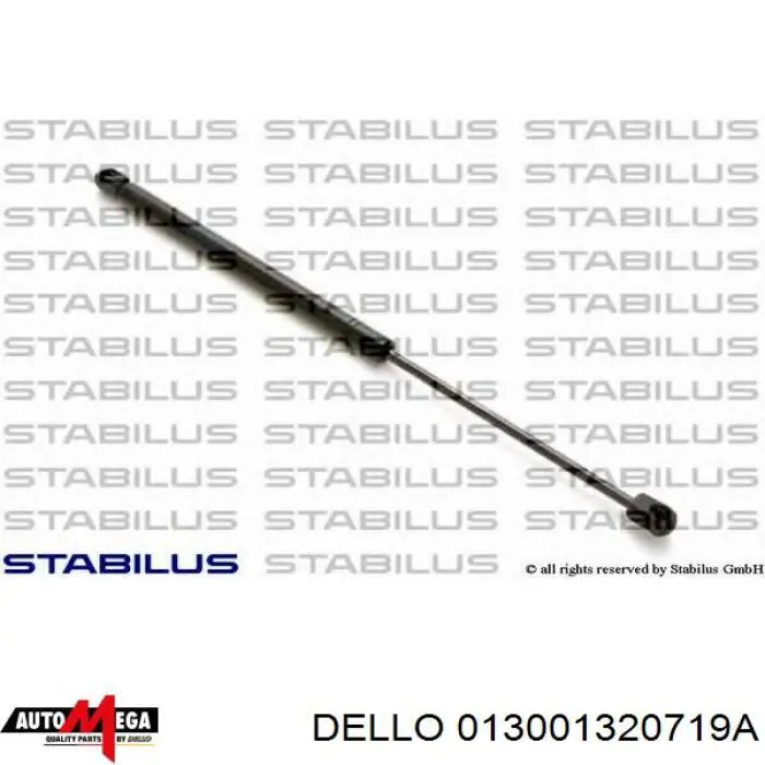 013001320719A Dello/Automega Амортизатор кришки багажника / двері 3/5-ї задньої