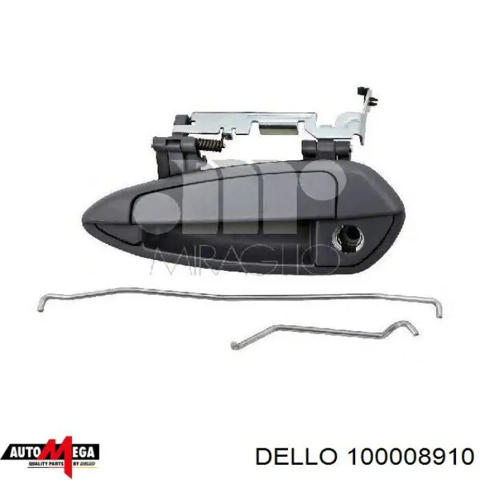 Купити 100008910 Dello/Automega Ручка передньої двері зовнішня права