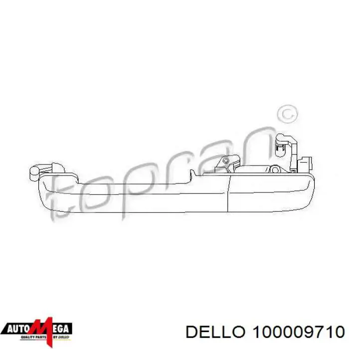 100009710 Dello/Automega Ручка задніх дверей зовнішня, ліва