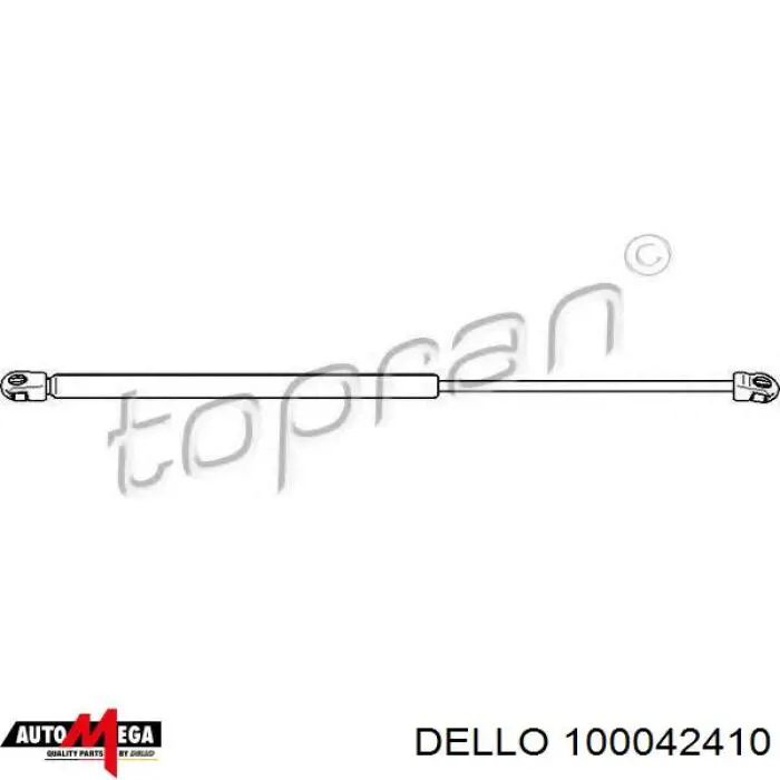 Амортизатор багажника 100042410 Dello/Automega