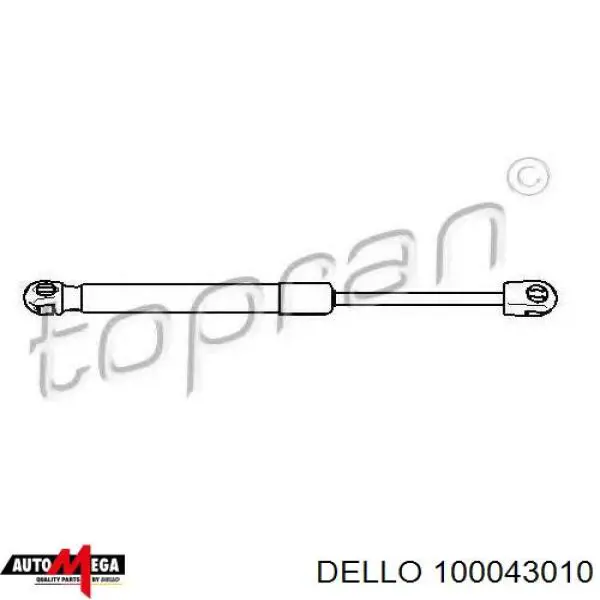 Амортизатор кришки багажника/ двері 3/5-ї задньої 100043010 Dello/Automega