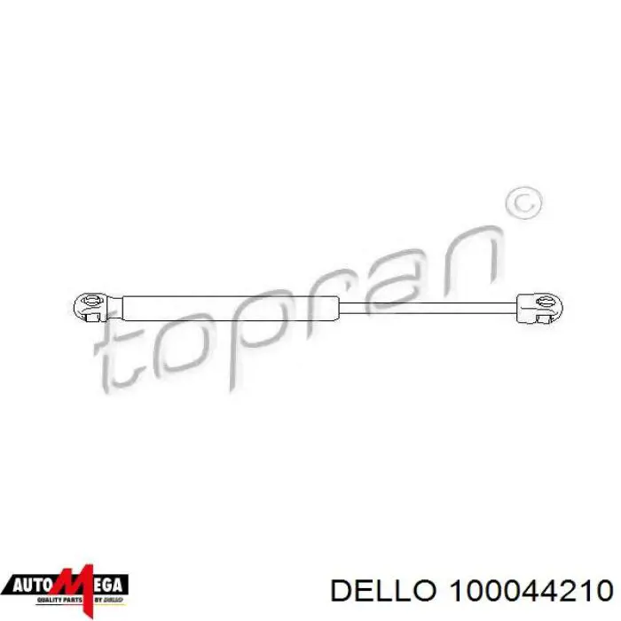 Амортизатор багажника 100044210 Dello/Automega