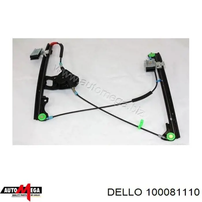 100081110 Dello/Automega механізм склопідіймача двері передньої, лівої