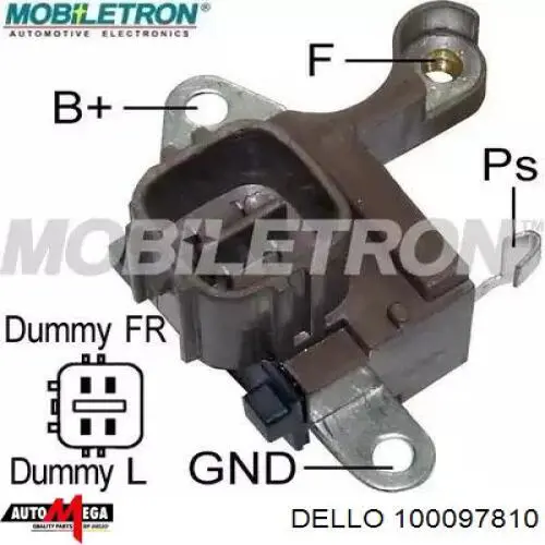 100097810 Dello/Automega Амортизатор кришки багажника / двері 3/5-ї задньої