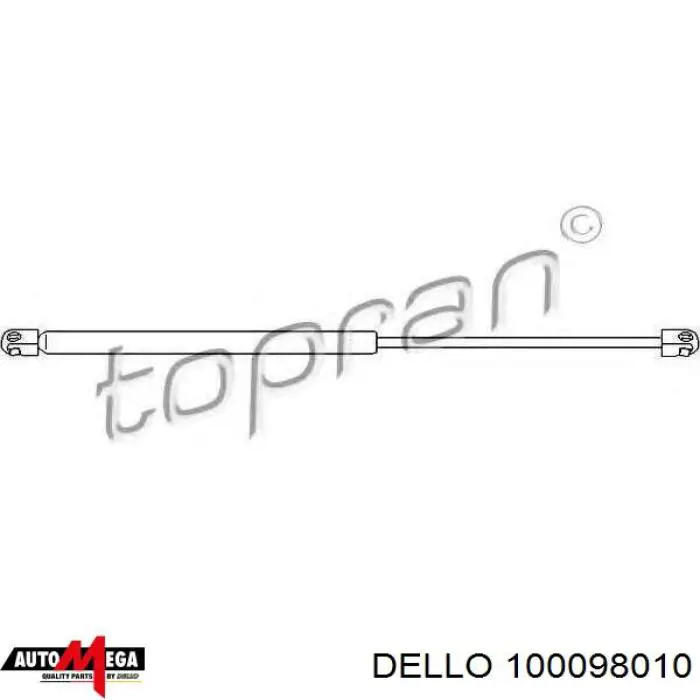 100098010 Dello/Automega Амортизатор кришки багажника / двері 3/5-ї задньої