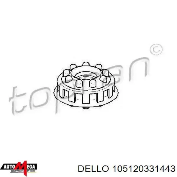 Опора амортизатора заднього 105120331443 Dello/Automega