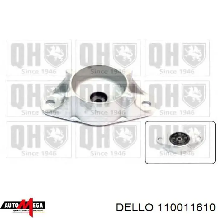 Опора амортизатора заднього Dello/Automega 110011610 ціна, від 11.37 USD