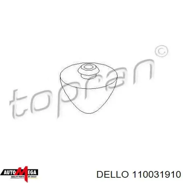 Відбійник важеля переднього верхнього 110031910 Dello/Automega