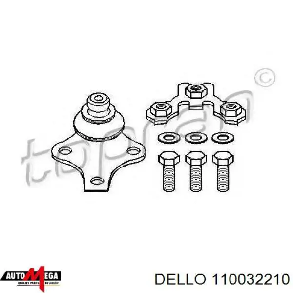 Купити 110032210 Dello/Automega Кульова опора, нижня