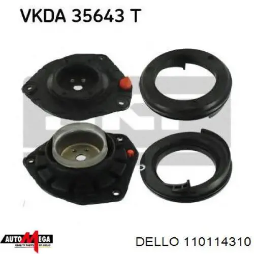 Подушка амортизатора переднього Dello/Automega 110114310