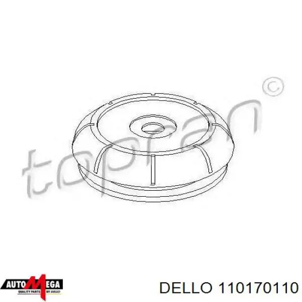 Опора амортизатора переднього 110170110 Dello/Automega