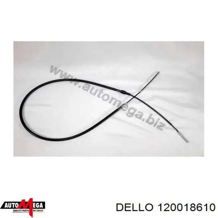 120018610 Dello/Automega трос ручного гальма задній, правий/лівий