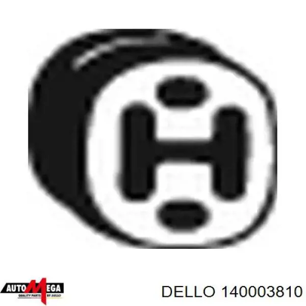 140003810 Dello/Automega подушка кріплення глушника