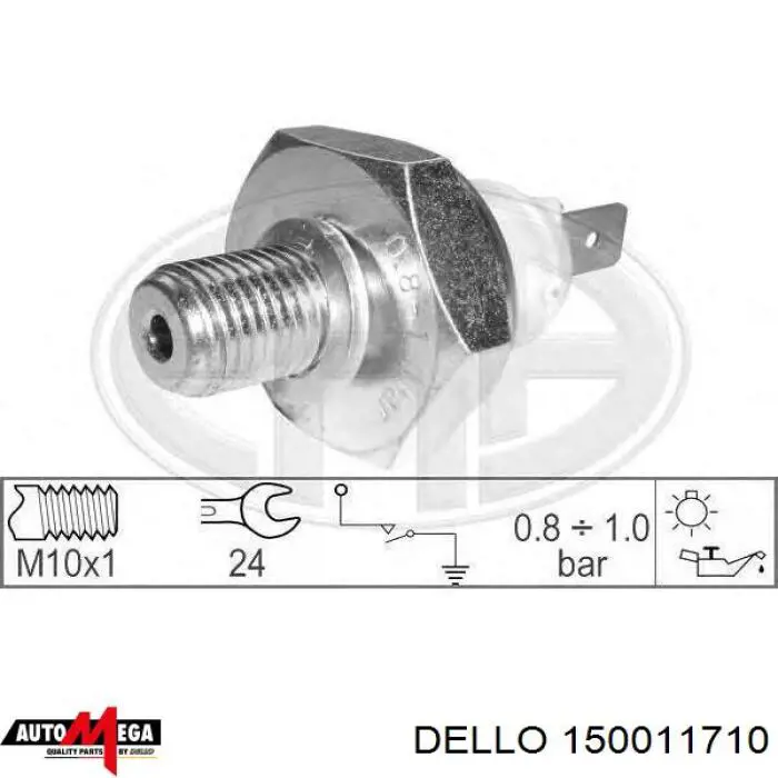 Датчик тиску масла двигуна Dello/Automega 150011710