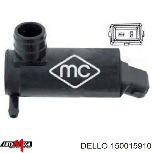 Купити 150015910 Dello/Automega Моторчик омивача скла передній/задній