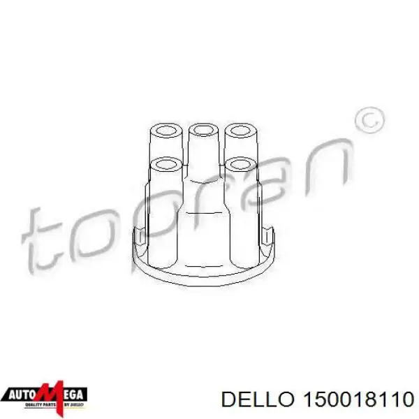 Кришка розподільника запалювання/трамблера 150018110 Dello/Automega