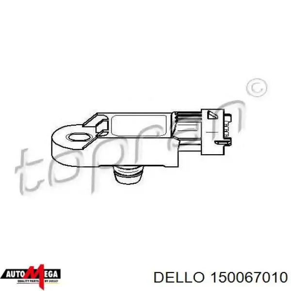 150067010 Dello/Automega датчик тиску наддуву (датчик нагнітання повітря в турбіну)